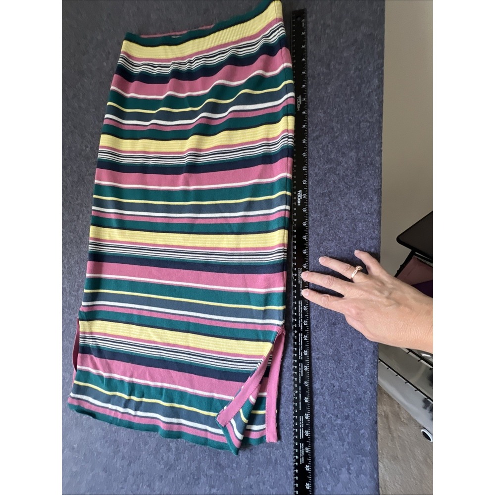 Maeve By Anthropologie Women's Lana Striped Sweater Skirt Size Large - Picture 7 of 7